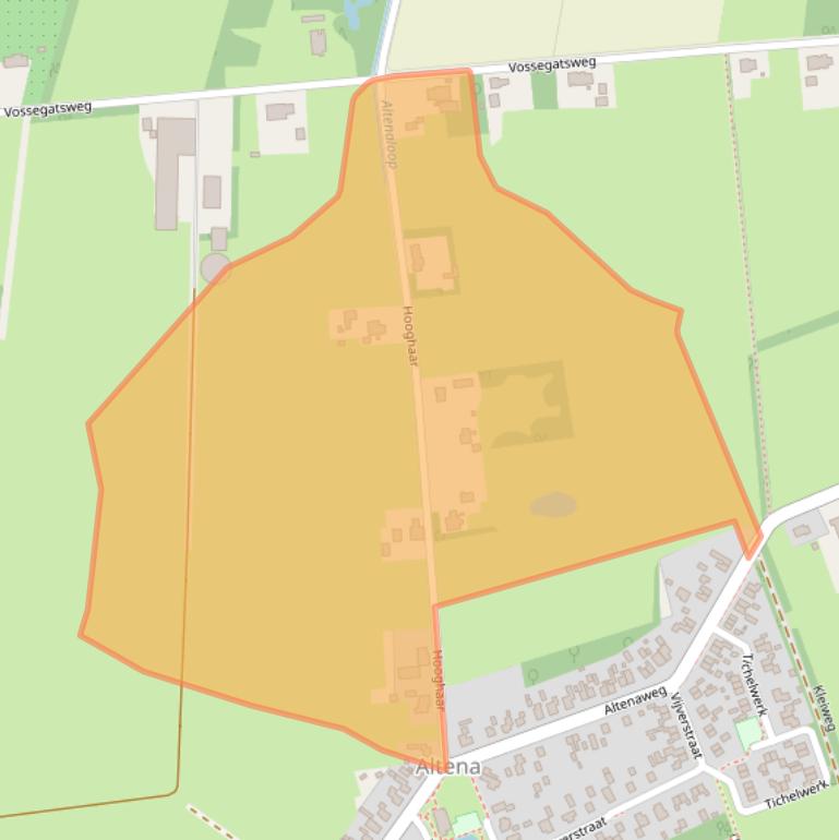 Kaart van postcodegebied 9321XW.