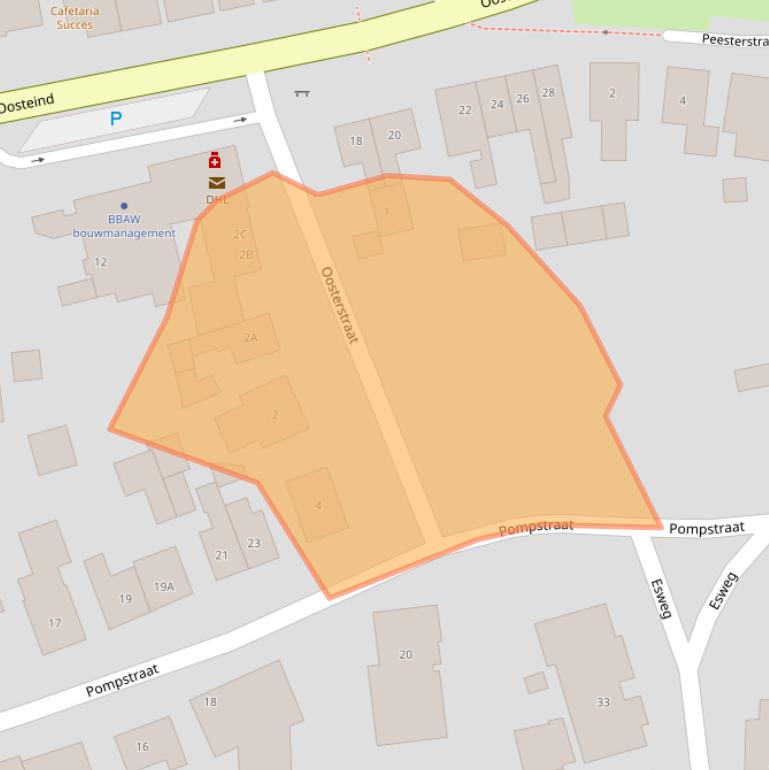 Kaart van postcodegebied 9331AL.