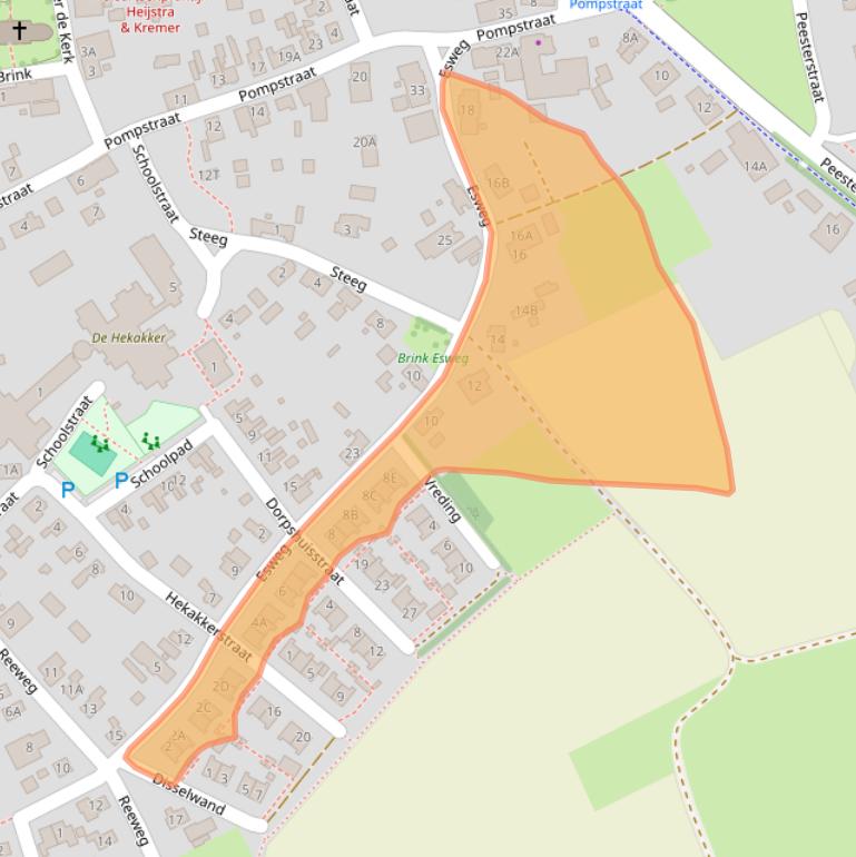 Kaart van postcodegebied 9331AR.