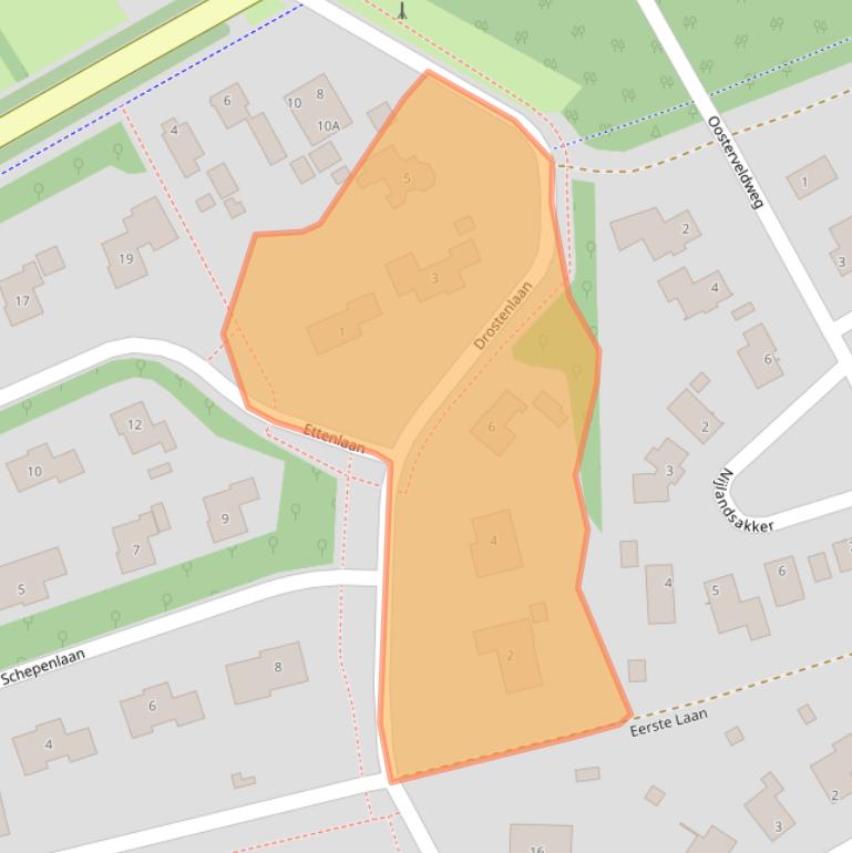 Kaart van postcodegebied 9331BG.