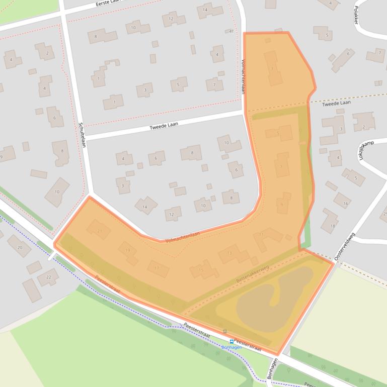 Kaart van postcodegebied 9331BK.