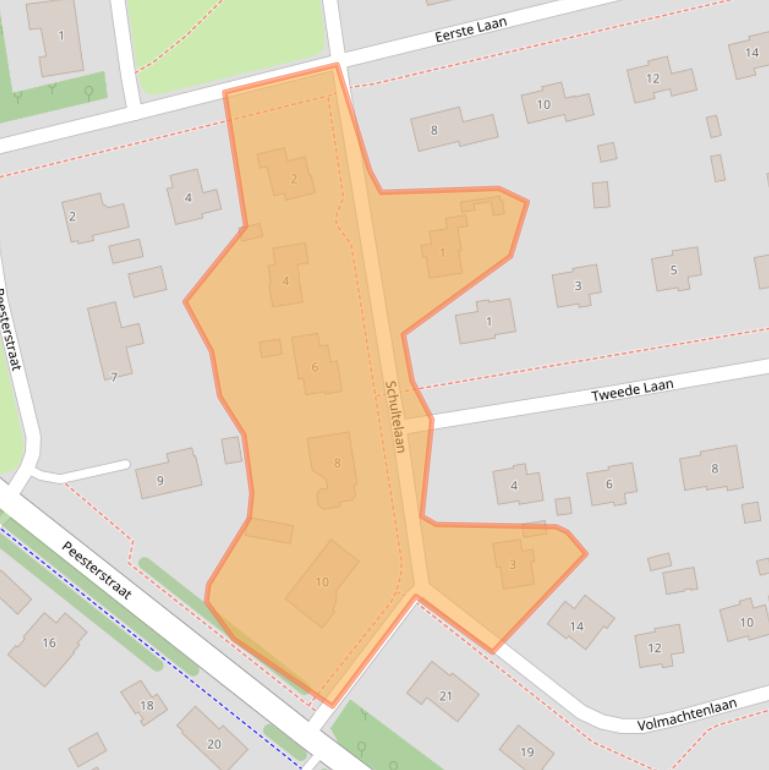 Kaart van postcodegebied 9331BM.