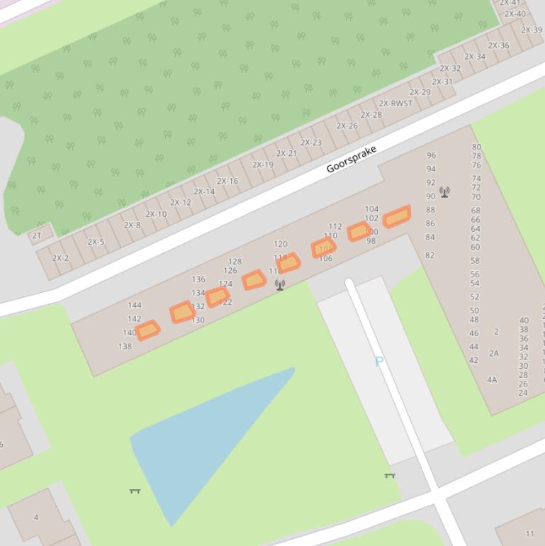 Kaart van postcodegebied 9331ED.