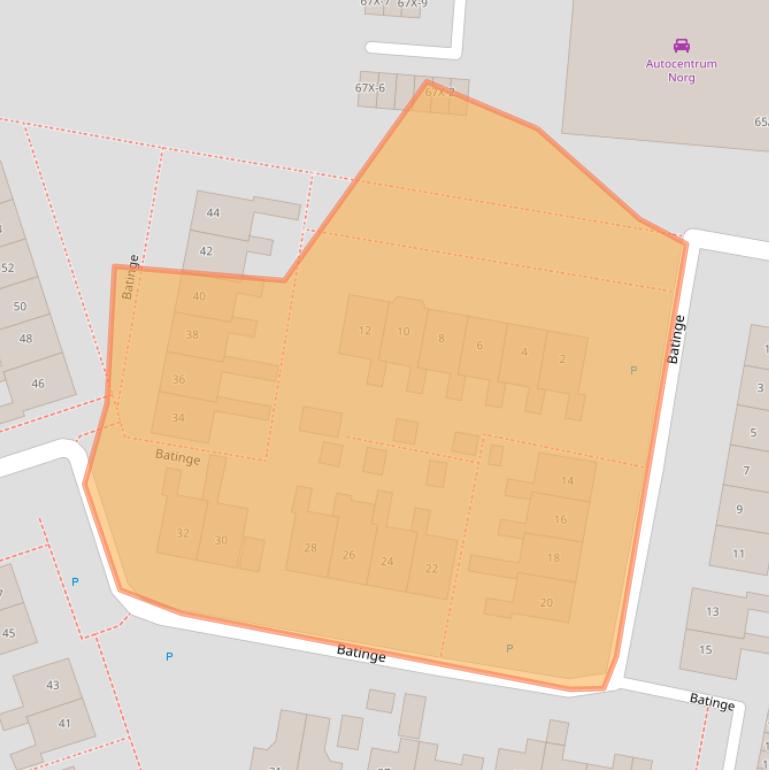 Kaart van postcodegebied 9331KW.