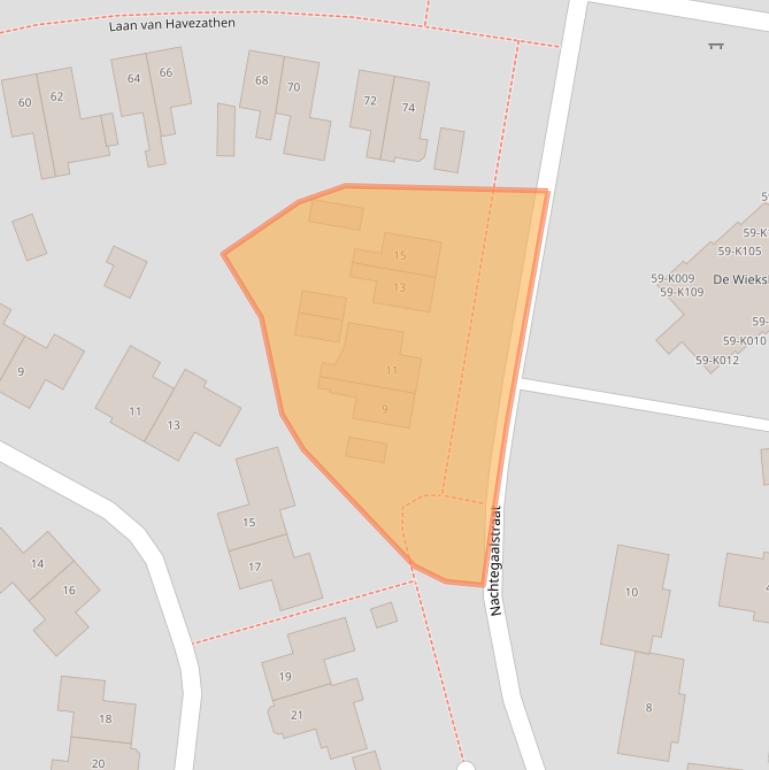 Kaart van postcodegebied 9331LB.
