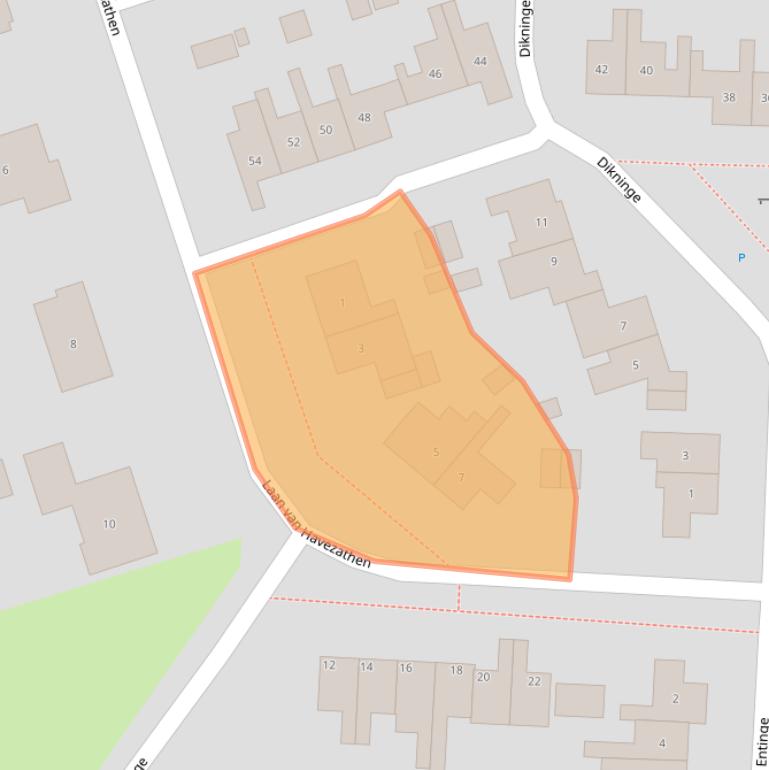 Kaart van postcodegebied 9331LM.
