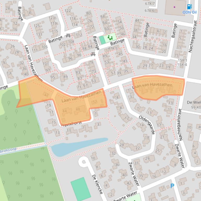 Kaart van postcodegebied 9331LP.