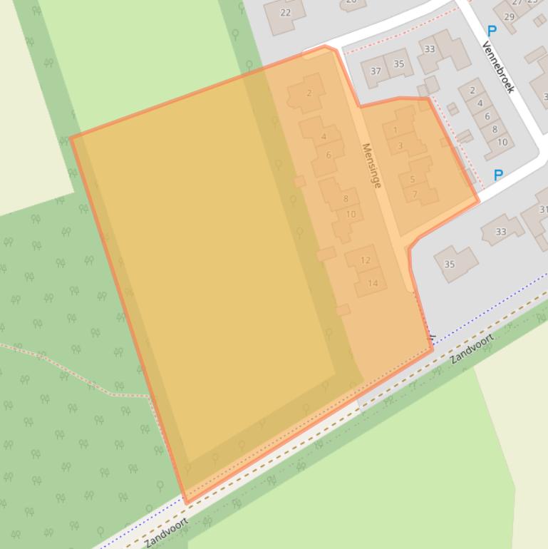 Kaart van postcodegebied 9331LW.