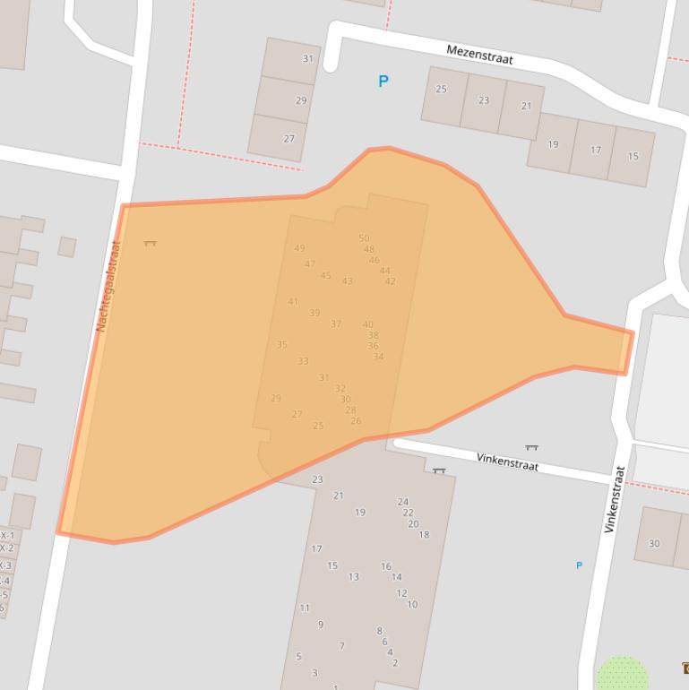 Kaart van postcodegebied 9331MA.