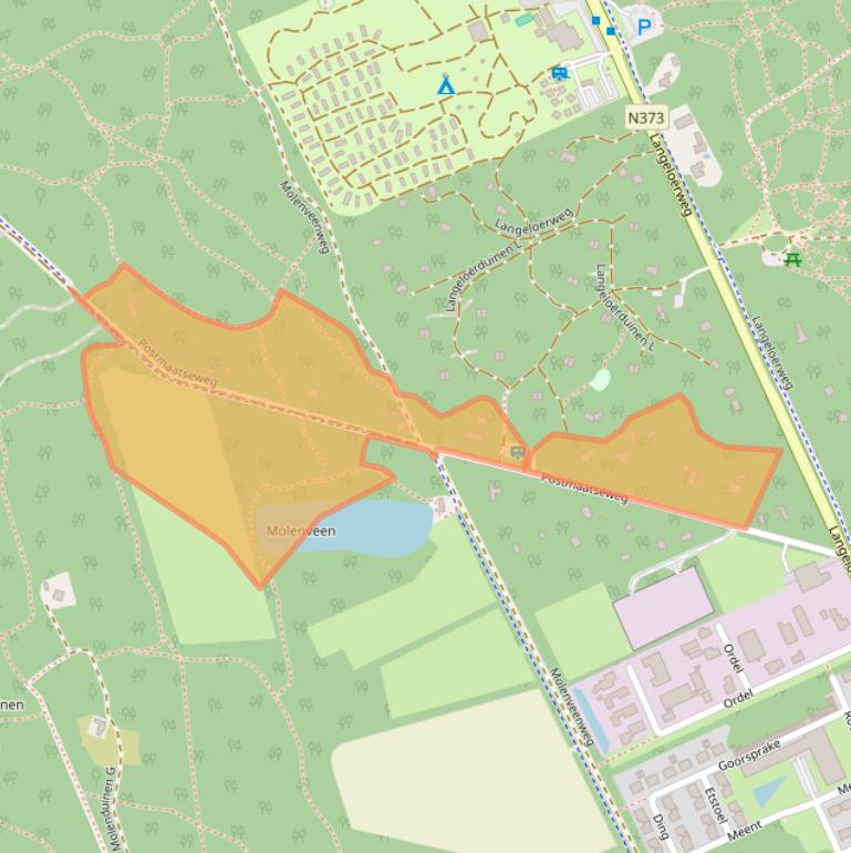 Kaart van postcodegebied 9331VC.