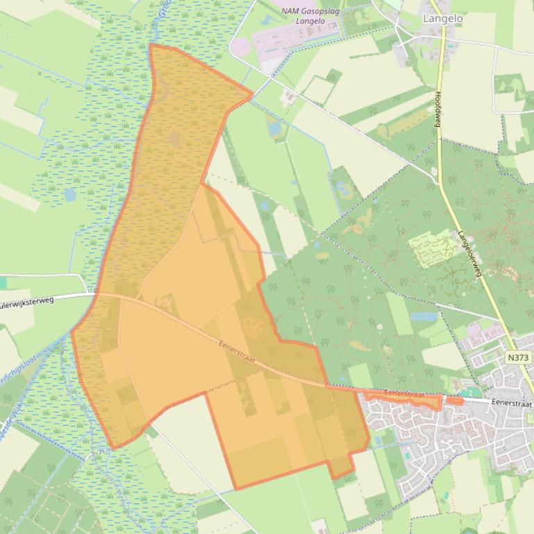 Kaart van postcodegebied 9331VE.