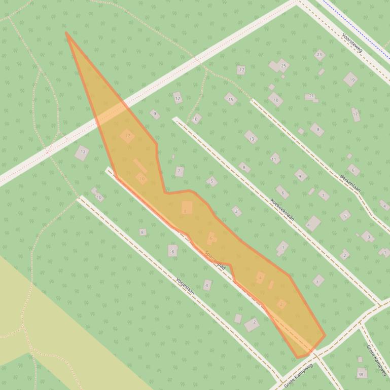 Kaart van postcodegebied 9331XC.