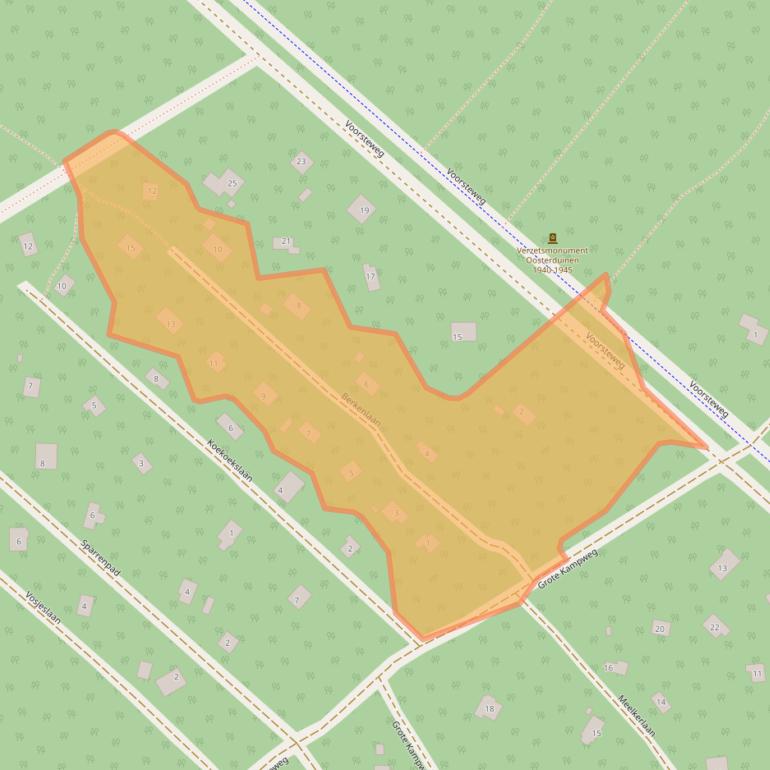 Kaart van postcodegebied 9331XE.