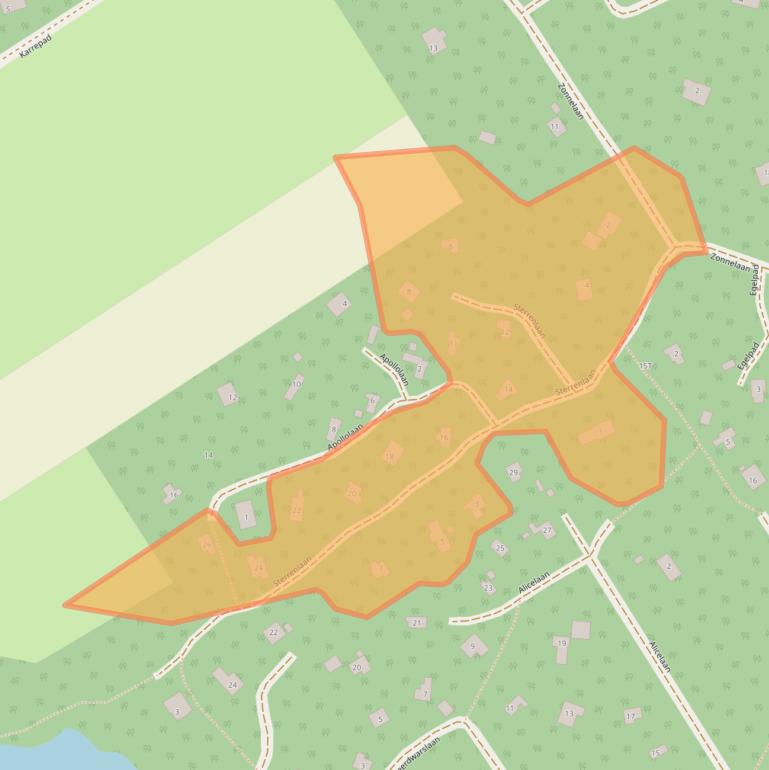 Kaart van postcodegebied 9331XM.