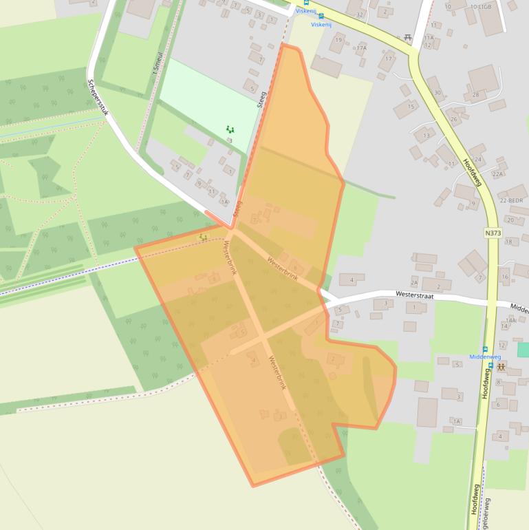 Kaart van postcodegebied 9333PE.