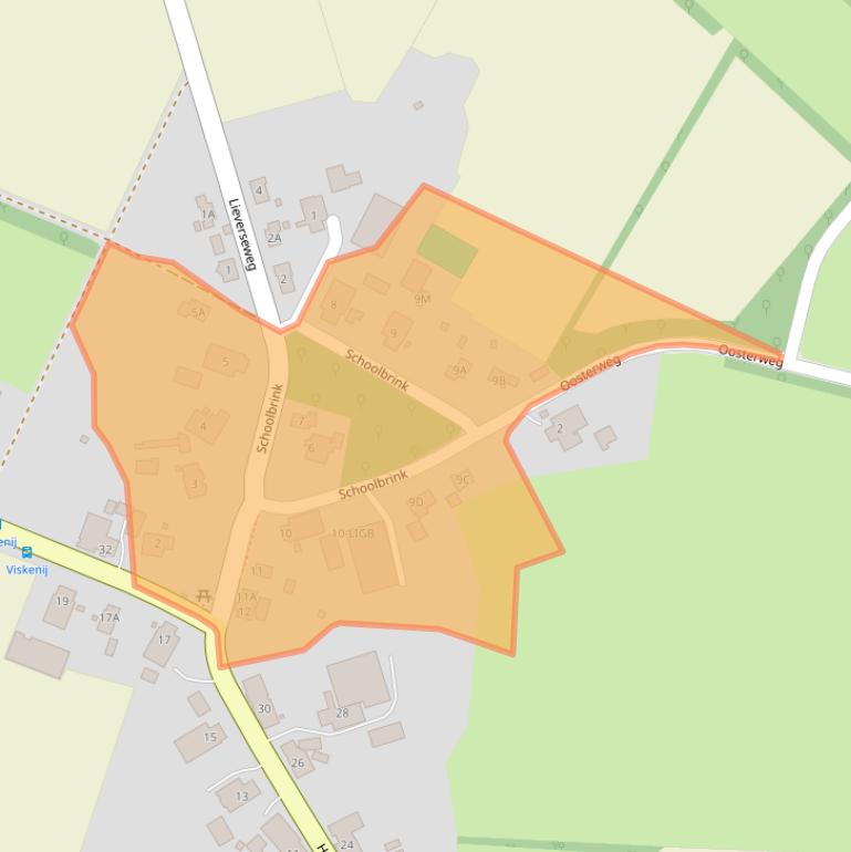 Kaart van postcodegebied 9333PK.