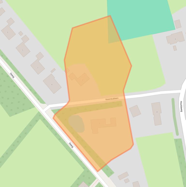 Kaart van postcodegebied 9337PH.