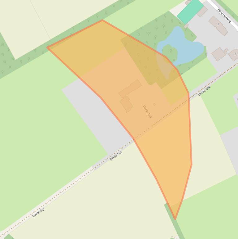 Kaart van postcodegebied 9337TC.