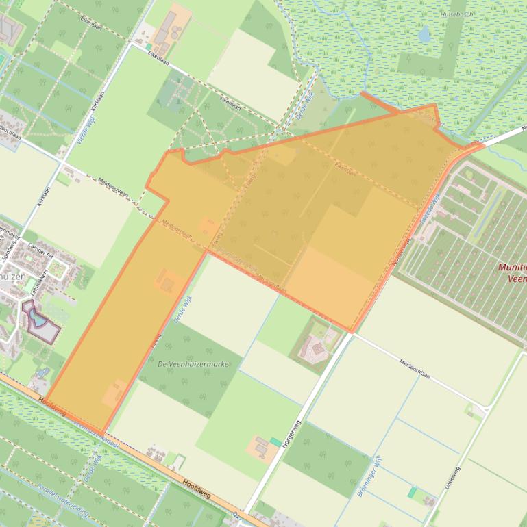 Kaart van postcodegebied 9341AW.