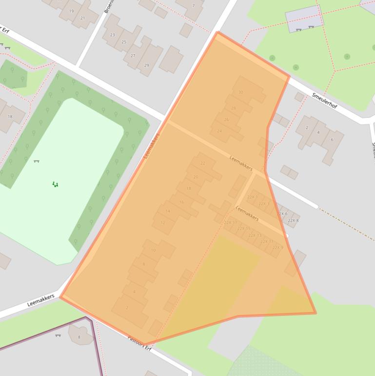 Kaart van postcodegebied 9341BT.