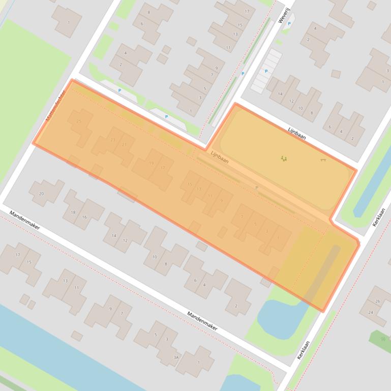 Kaart van postcodegebied 9341BW.