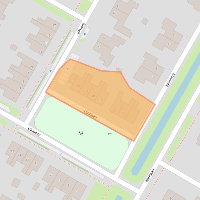 Kaart van postcodegebied 9341BX.