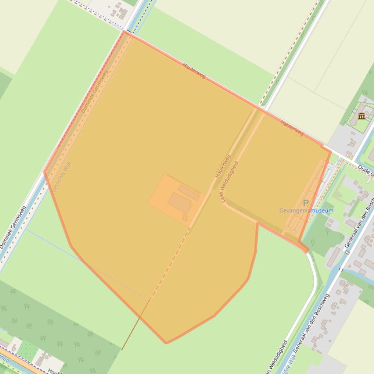 Kaart van postcodegebied 9341TJ.