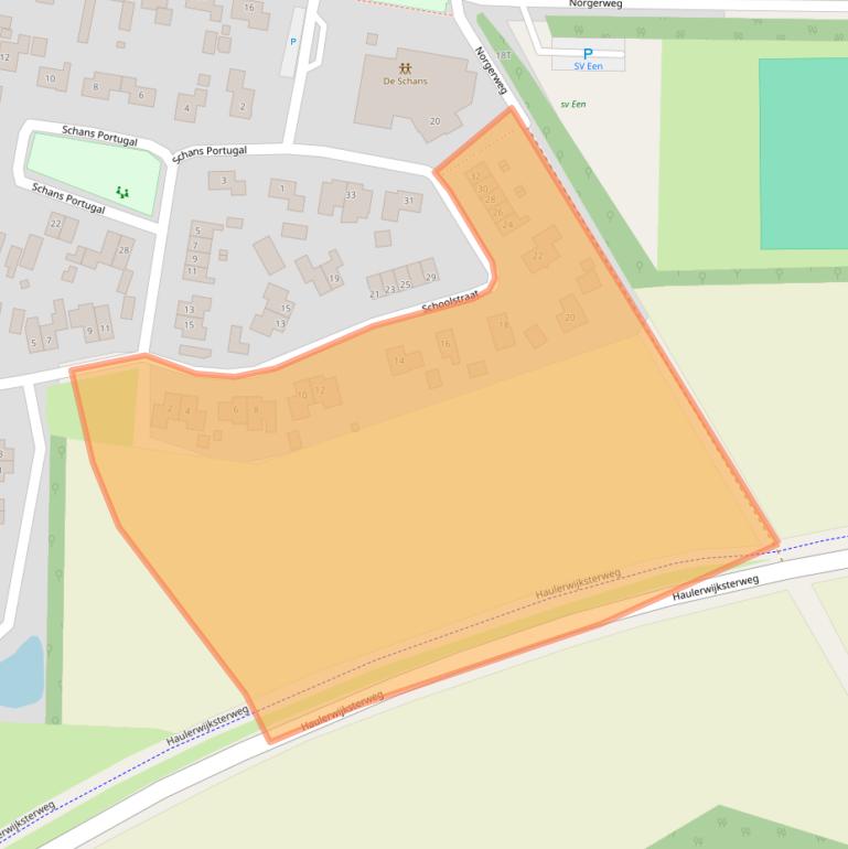 Kaart van postcodegebied 9342PM.