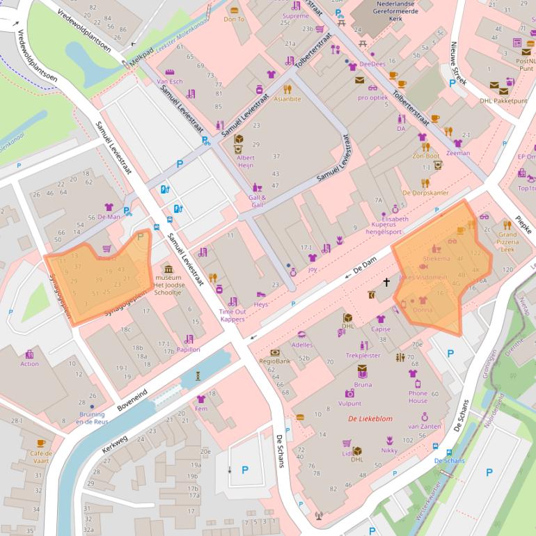 Kaart van postcodegebied 9351AM.