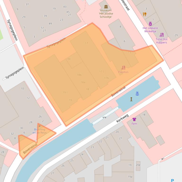 Kaart van postcodegebied 9351AP.