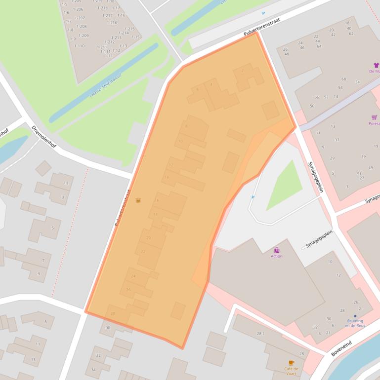 Kaart van postcodegebied 9351BR.
