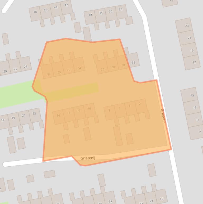 Kaart van postcodegebied 9351JD.