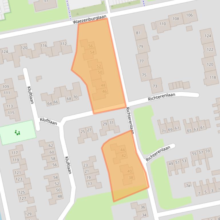 Kaart van postcodegebied 9351JV.