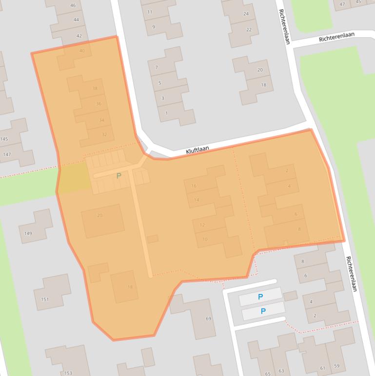 Kaart van postcodegebied 9351JX.