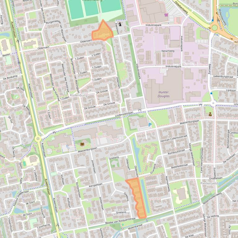 Kaart van postcodegebied 9351KN.
