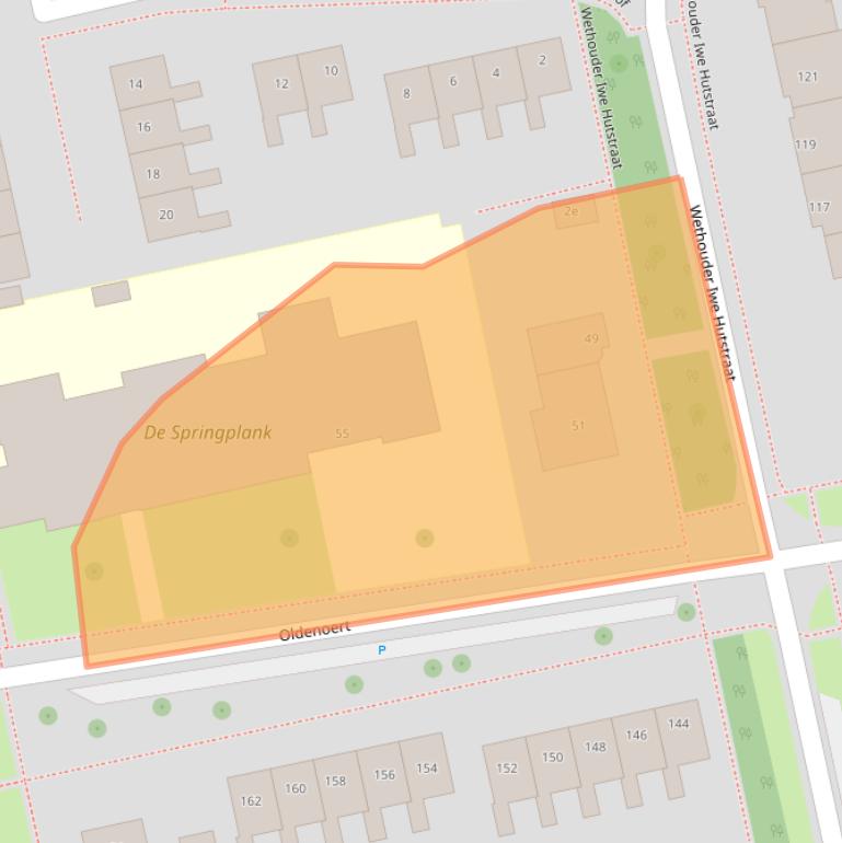 Kaart van postcodegebied 9351KV.