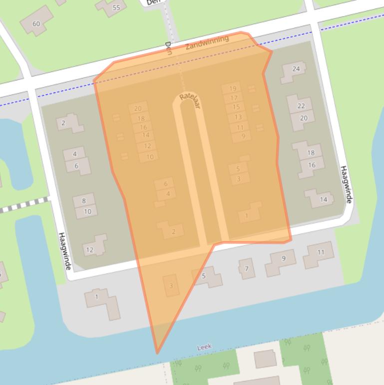 Kaart van postcodegebied 9351MK.