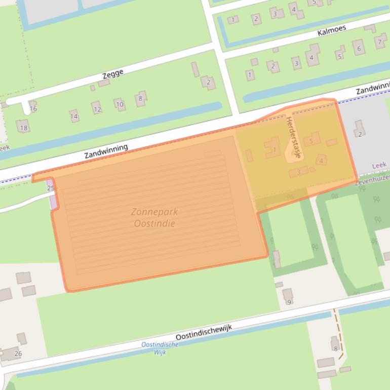 Kaart van postcodegebied 9351MM.