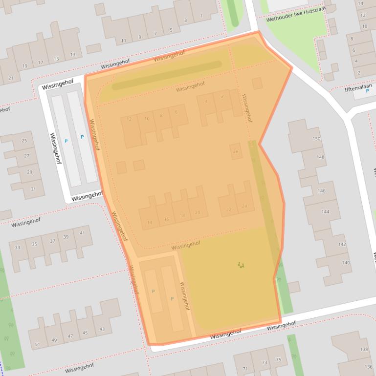 Kaart van postcodegebied 9351RT.