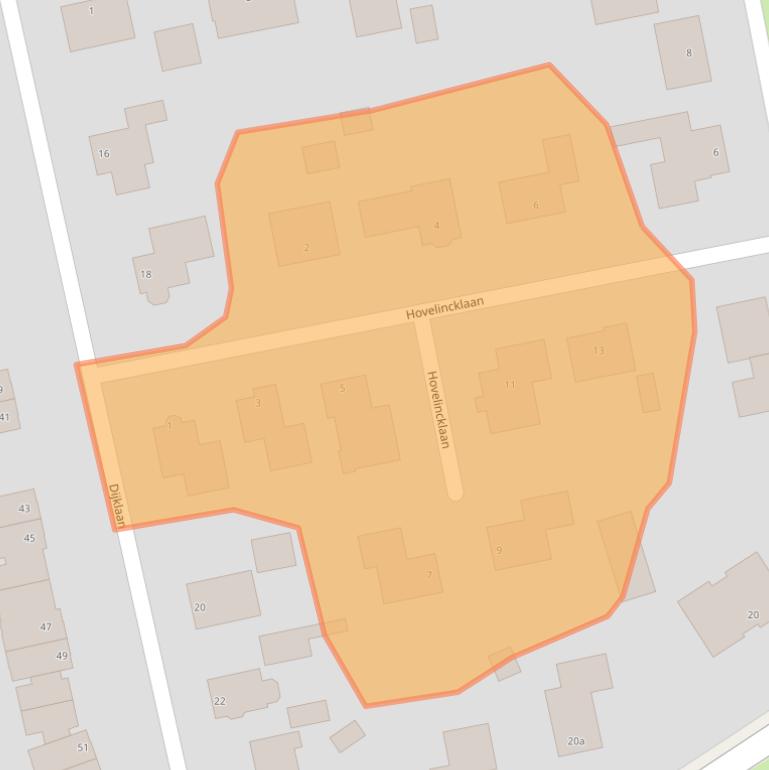 Kaart van postcodegebied 9351TL.