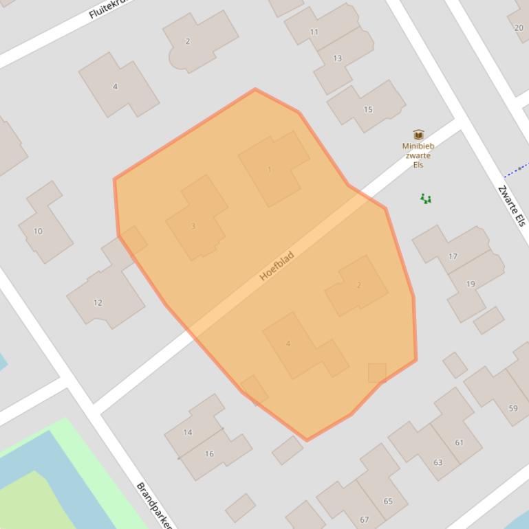 Kaart van postcodegebied 9351XL.