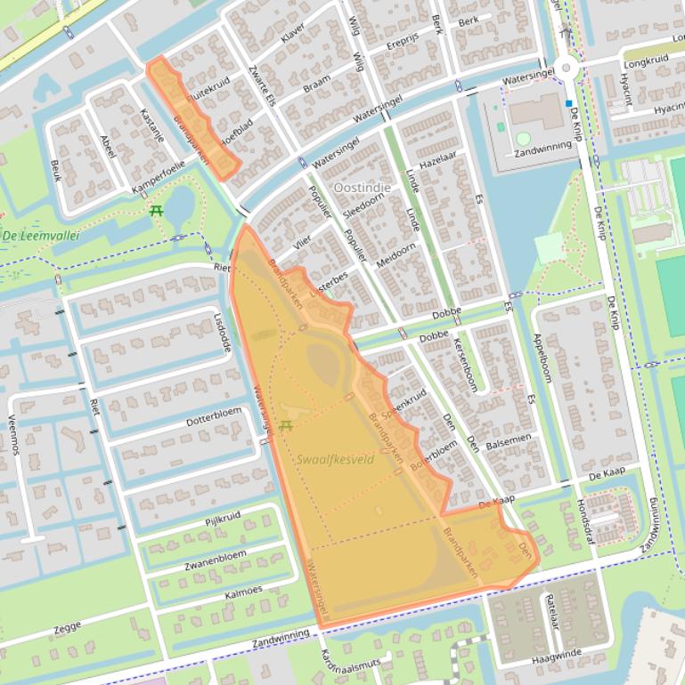 Kaart van postcodegebied 9351XM.
