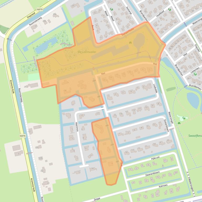 Kaart van postcodegebied 9351XP.