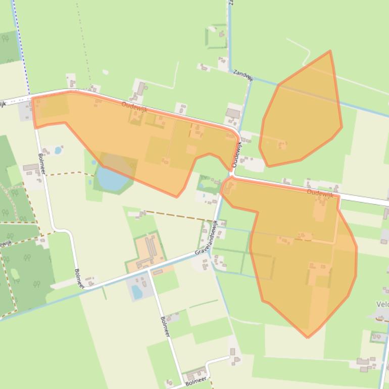 Kaart van postcodegebied 9354VG.