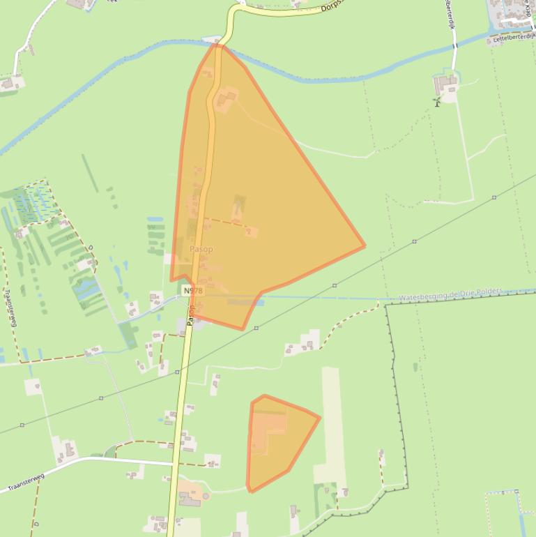 Kaart van postcodegebied 9355TK.