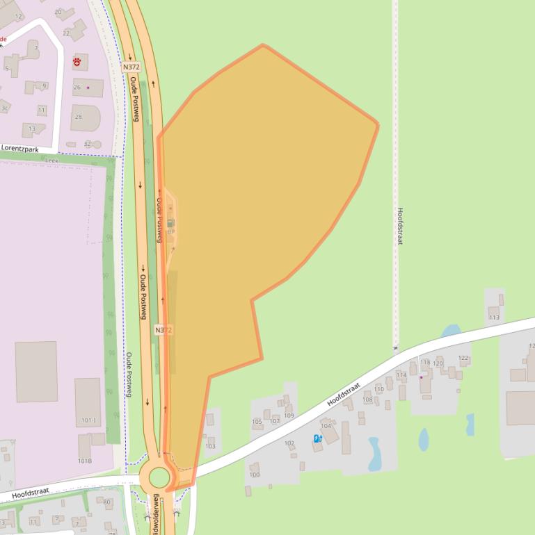 Kaart van postcodegebied 9355TR.