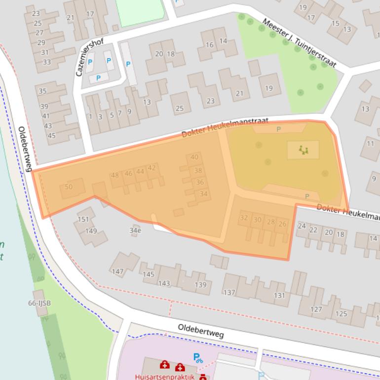 Kaart van postcodegebied 9356AR.