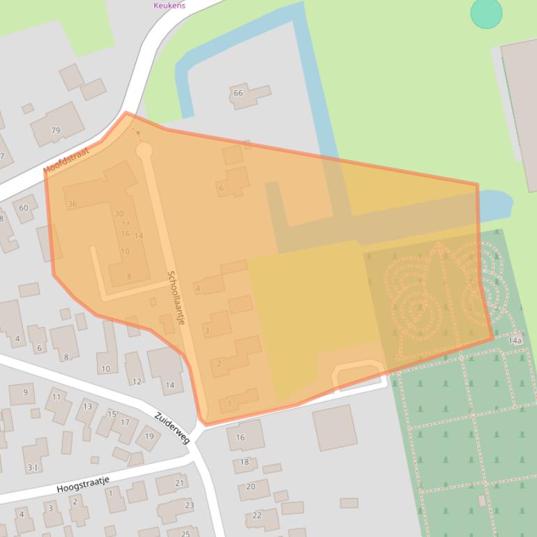 Kaart van postcodegebied 9356BG.