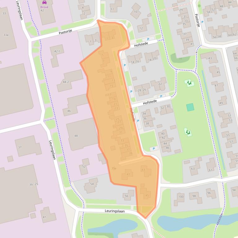 Kaart van postcodegebied 9356BR.