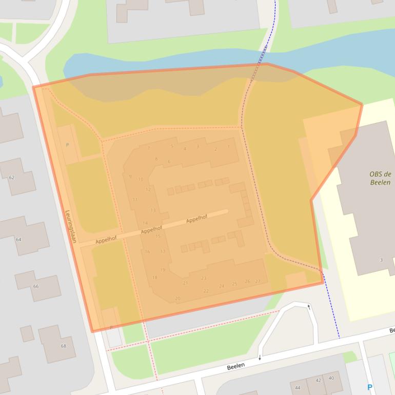 Kaart van postcodegebied 9356BT.